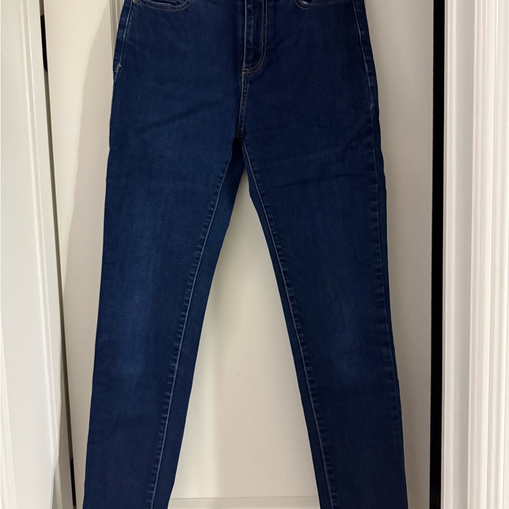 Tribal High Rise Dark Blue Jeans